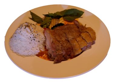 Dùi gà chiên cà ri (leicht scharf)