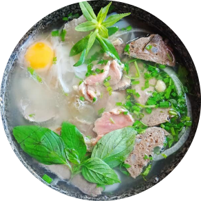Pho dê bát dá (leicht scharf)