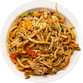 Udon xào gà